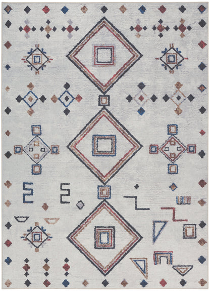 Nourison Home New Concept Washables  Ivory Multicolor  Contemporary