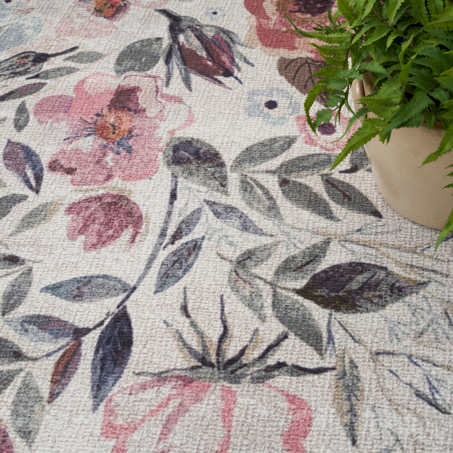 Nourison Home Nourison Washables  Ivory Pink  Traditional