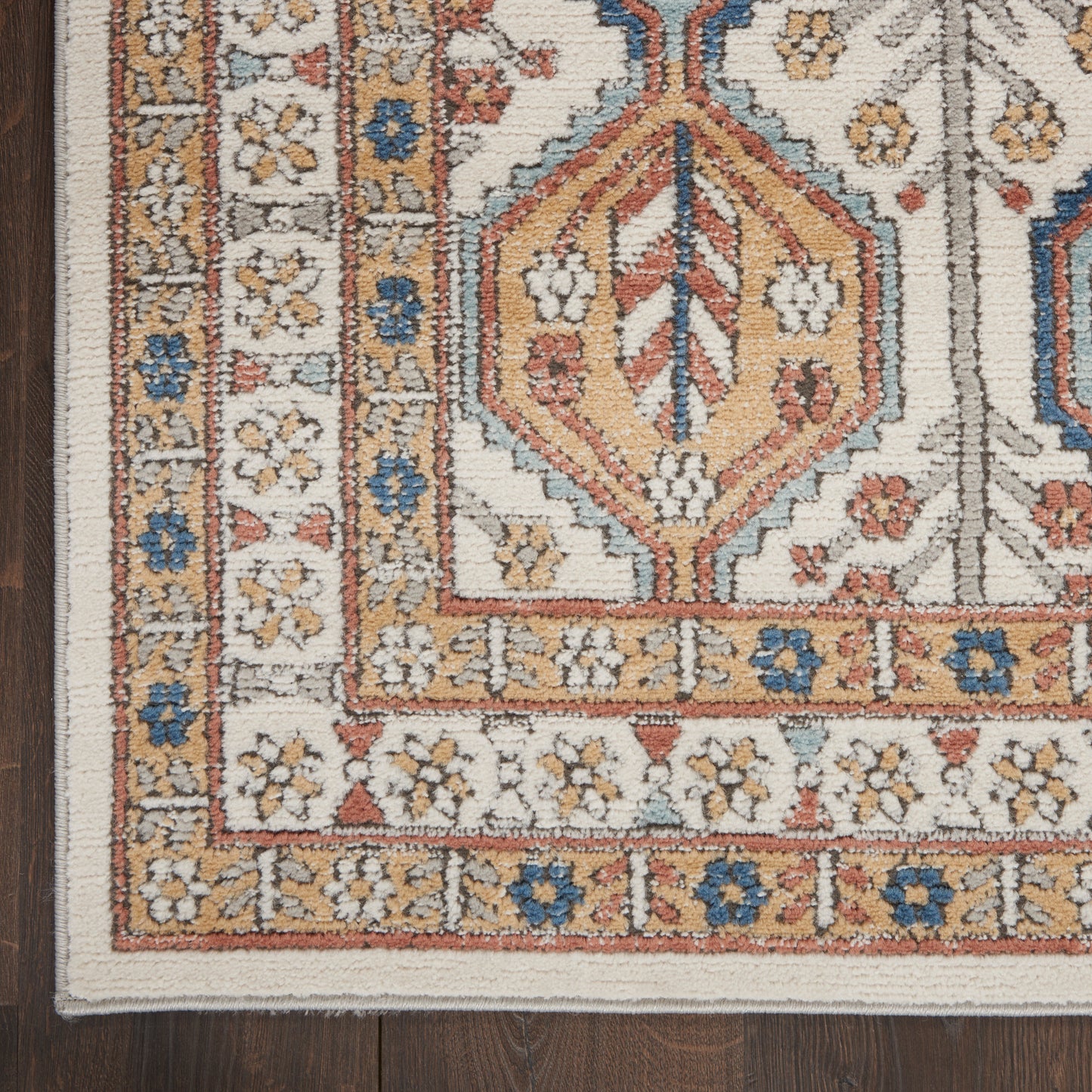 Nourison Home Quarry  Ivory Multicolor  Contemporary