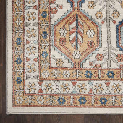 Nourison Home Quarry  Ivory Multicolor  Contemporary
