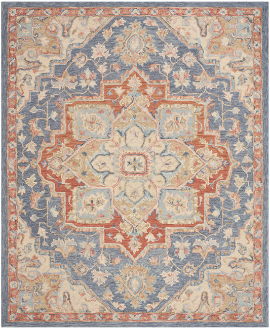 Nourison Home Maison  Blue Ivory  Traditional
