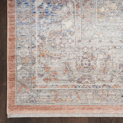 Nourison Home Elegant Heirlooms  Blue Multicolor  Traditional
