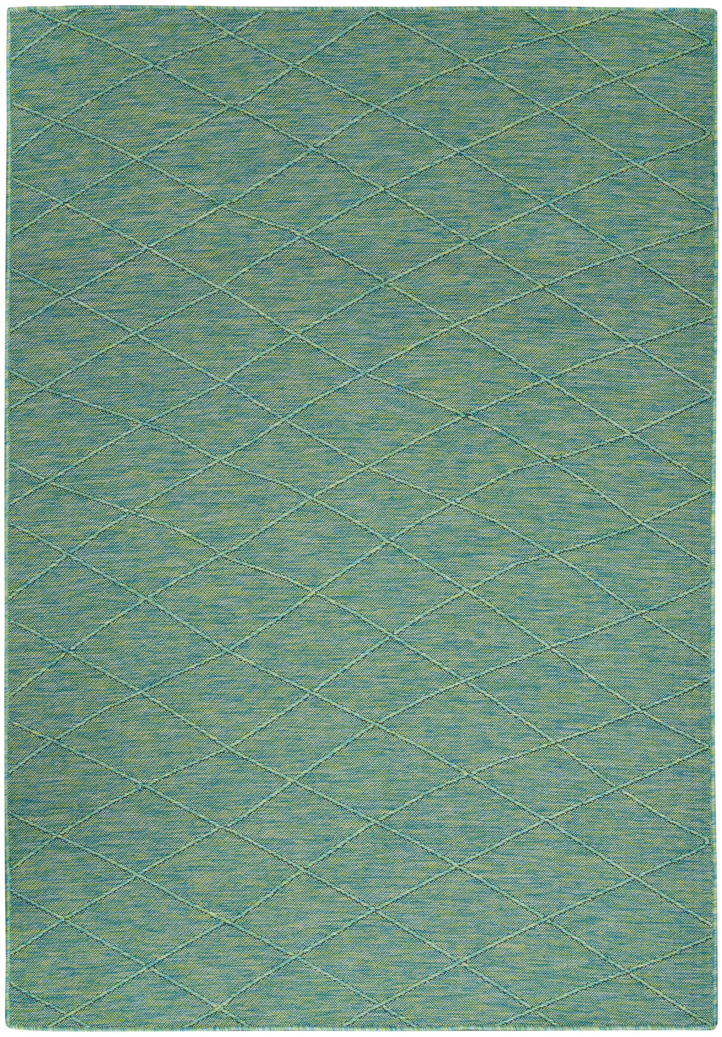 Nourison Home Washable Solutions WSL01 Blue Green Contemporary Power-loomed Rug