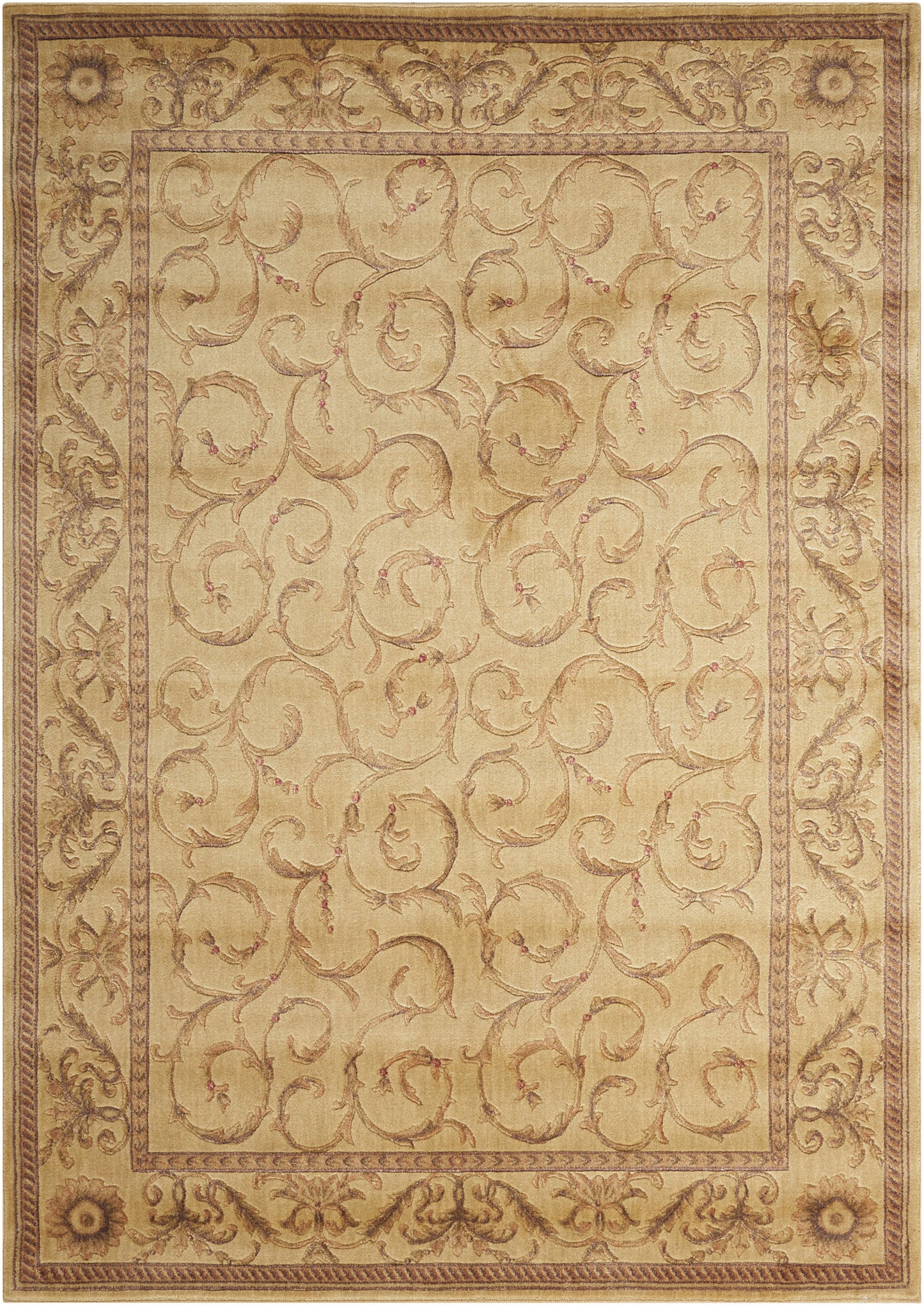 Nourison Home Somerset ST02 Ivory Traditional Power-loomed Rug