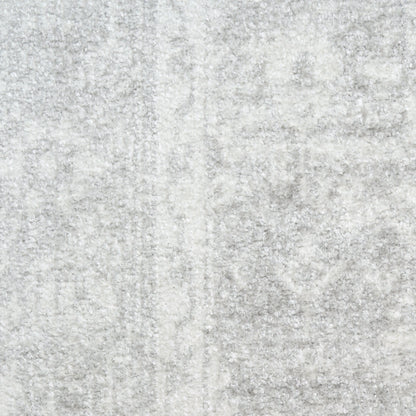 Nourison Home Astra Machine Washable  Light Grey  Traditional