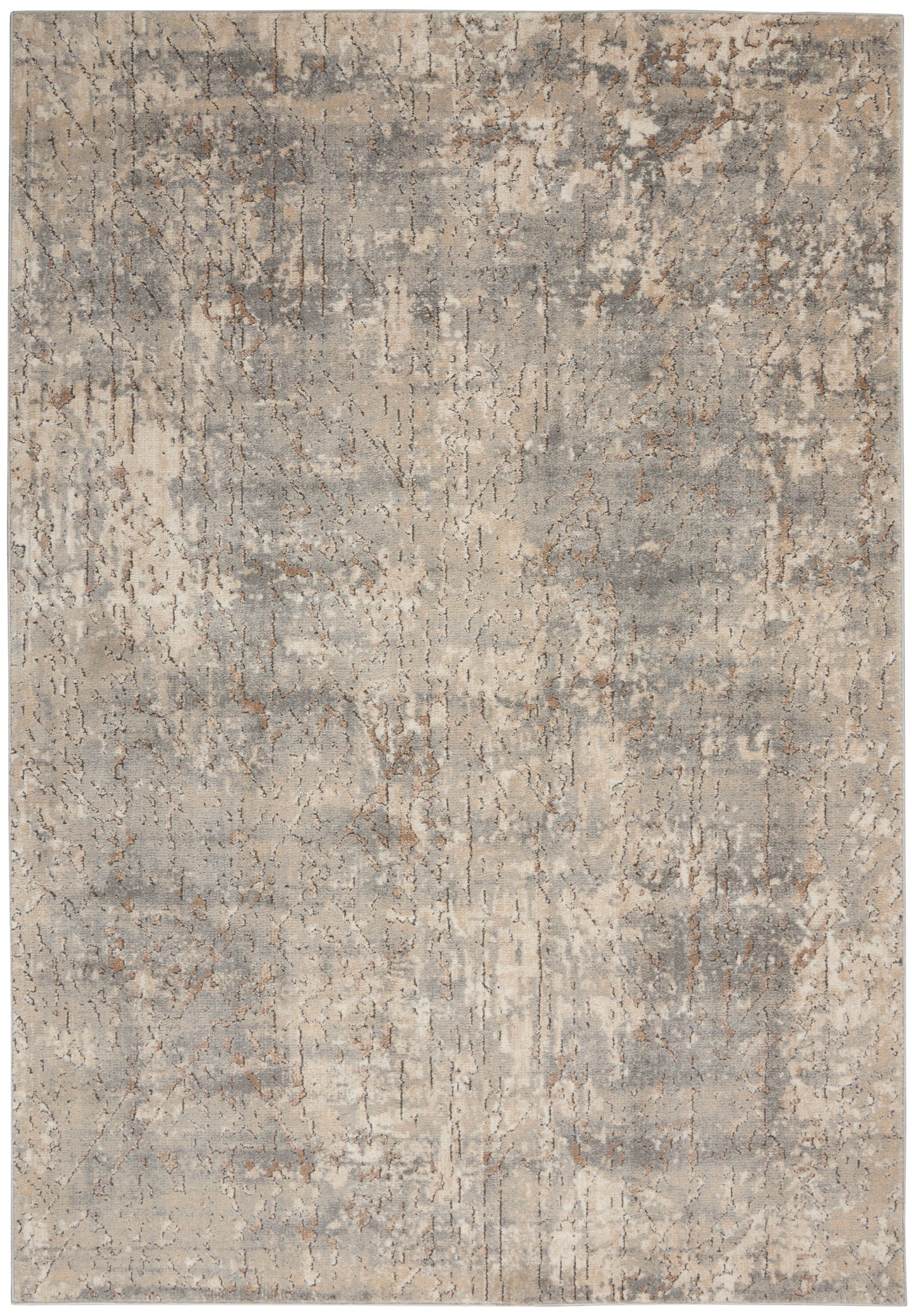 Nourison Home Quarry QUA03 Beige Grey Contemporary Power-loomed Rugs