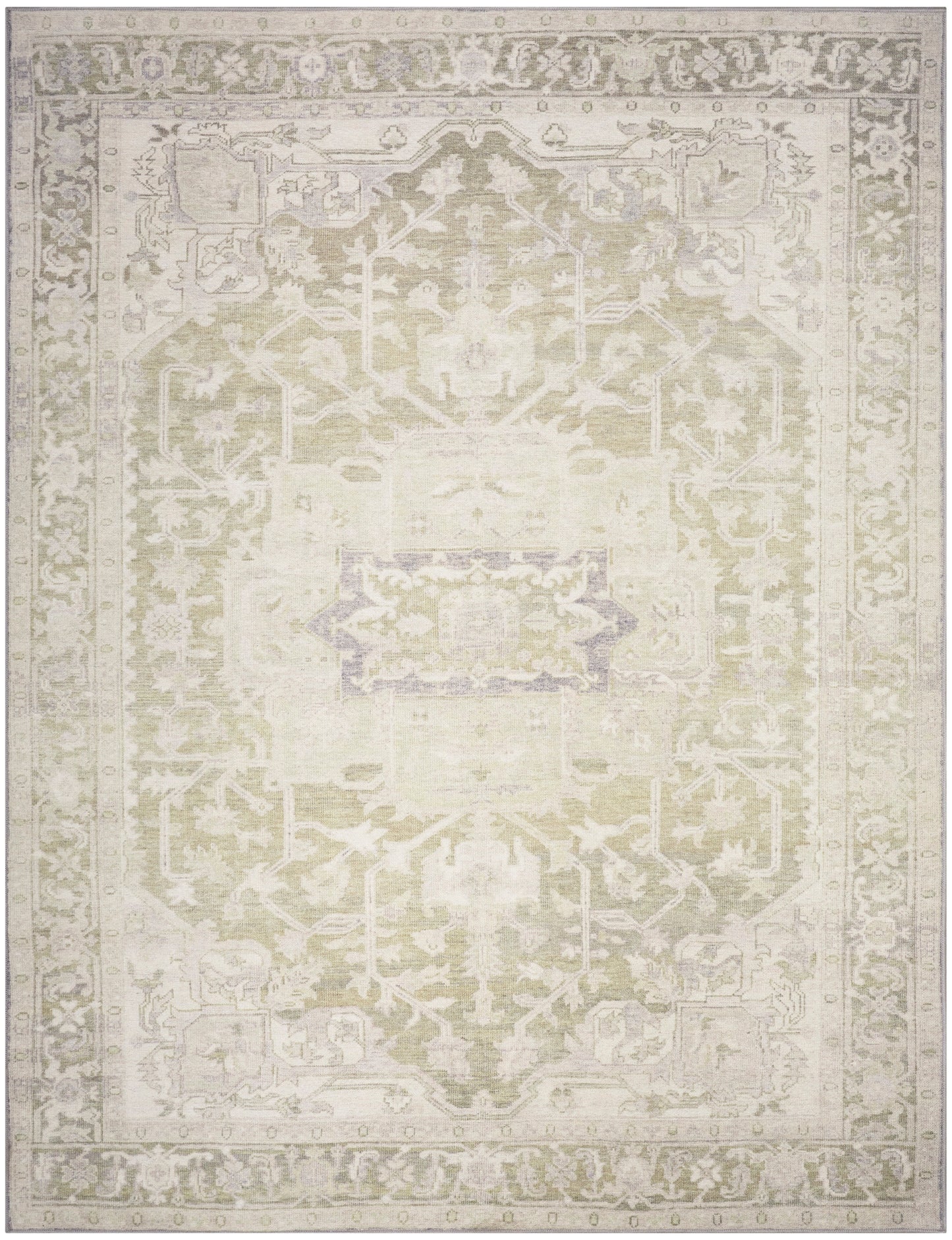 Nourison Home Vintage Washables  Green  Traditional