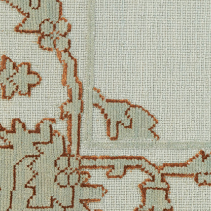 Nourison Home Silk Pointe  Aqua  Traditional