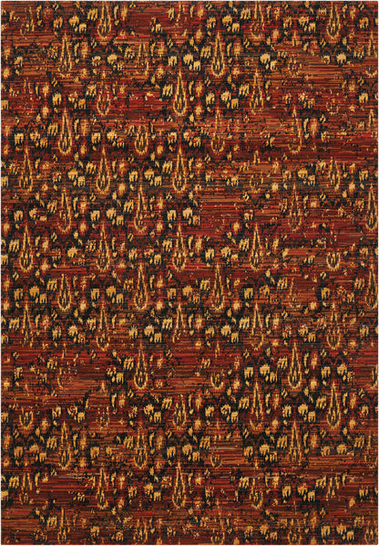 Nourison Home Rhapsody RH014 Flame Transitional Loomed Rug
