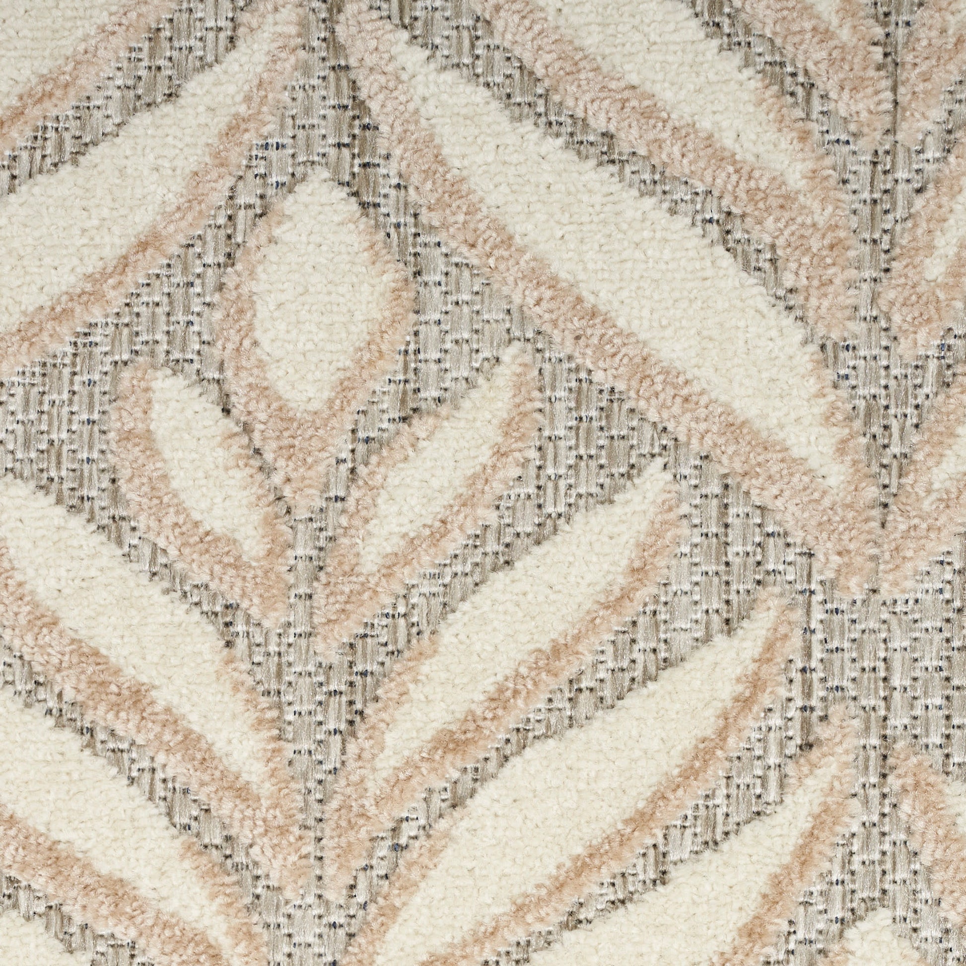 Nourison Home Aloha  Ivory Grey  Contemporary