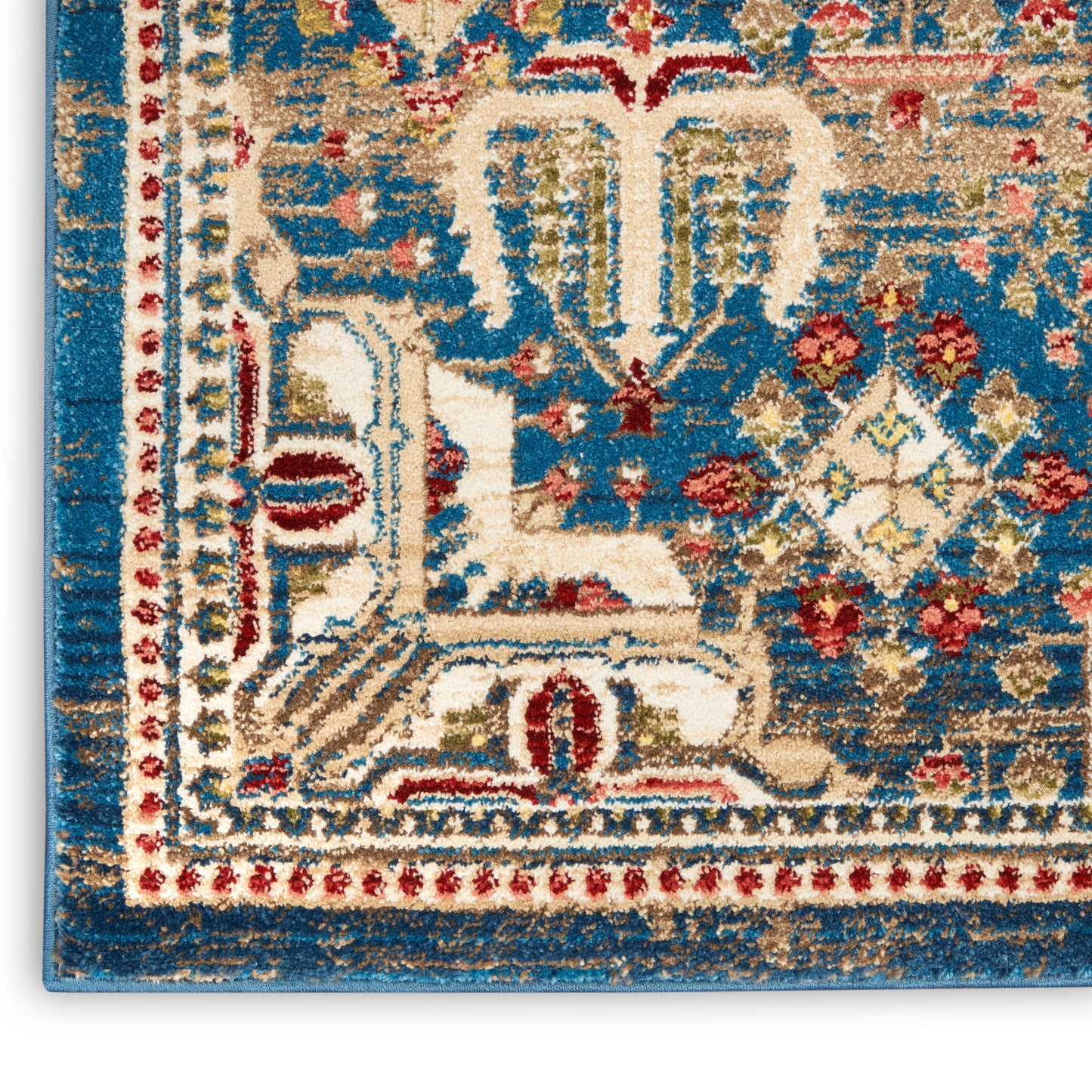 Nourison Home Karisma  Blue Ivory  Traditional