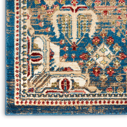 Nourison Home Karisma  Blue Ivory  Traditional