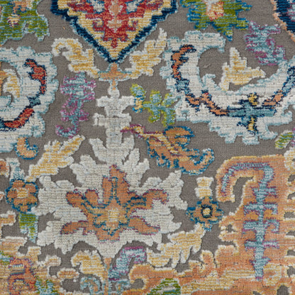 Nourison Home Ankara Global  Grey Multicolor  Traditional