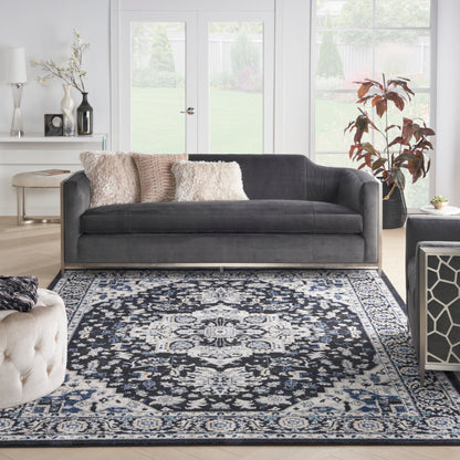 Nourison Home Passion  Black Ivory  Traditional