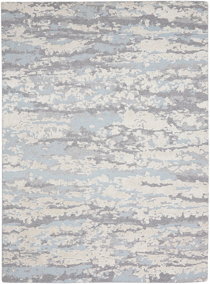 Nourison Home Divine DIV11 Aqua Contemporary Hand Knotted Rug