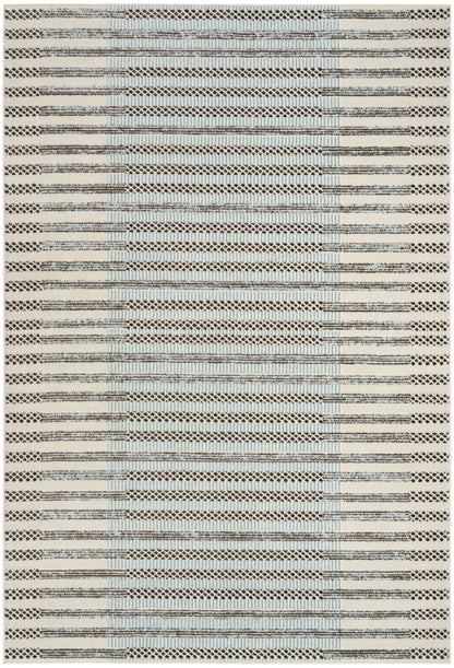 Nourison Home Nordic NRC15 Ivory Blue Contemporary Power-loomed Rug