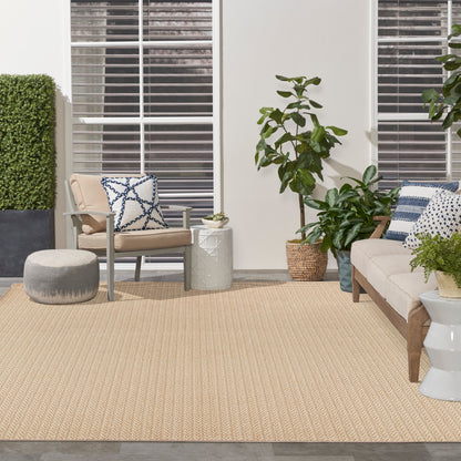 Nourison Home Tulum  Cream  Contemporary
