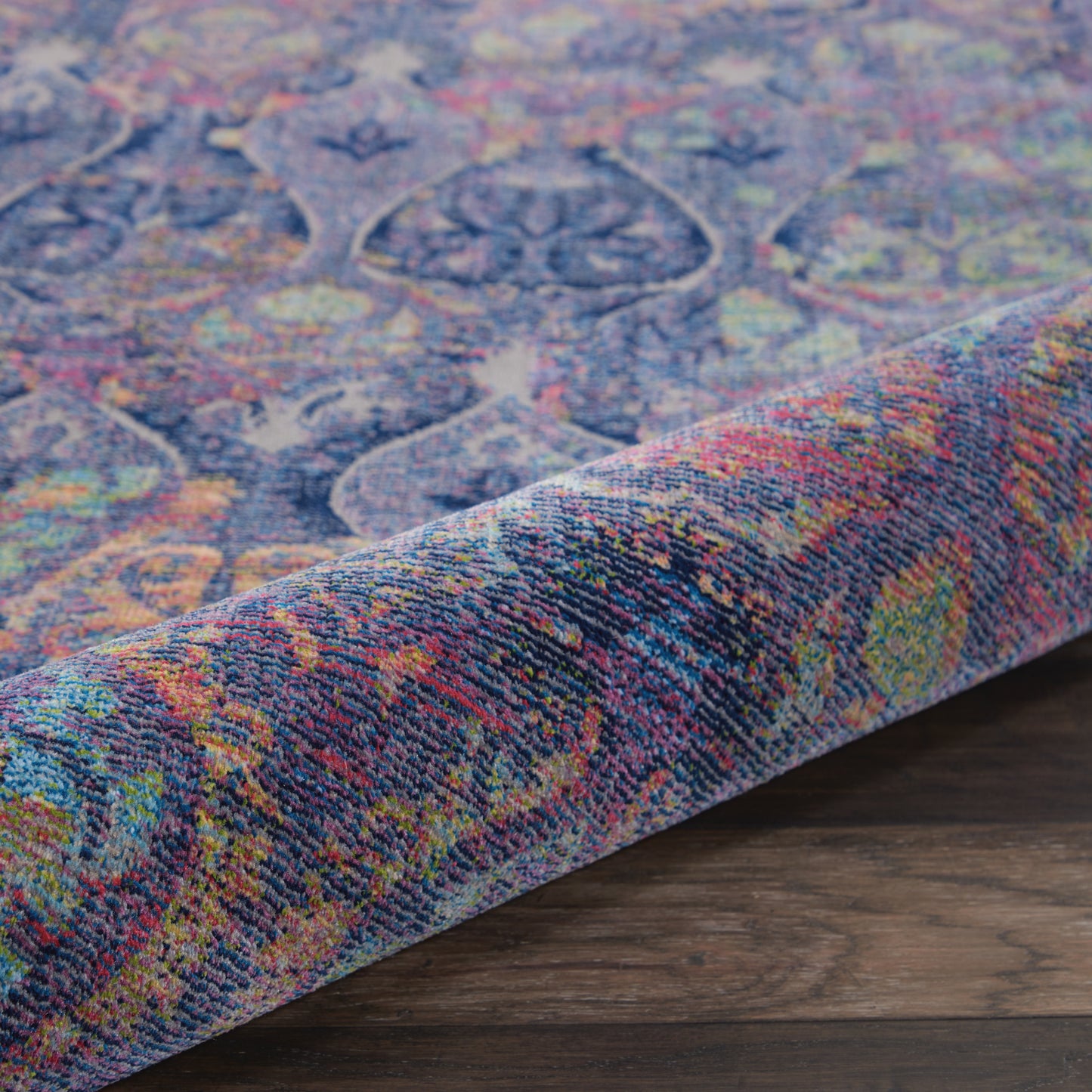 Nourison Home Ankara Global  Navy Multicolor  Transitional