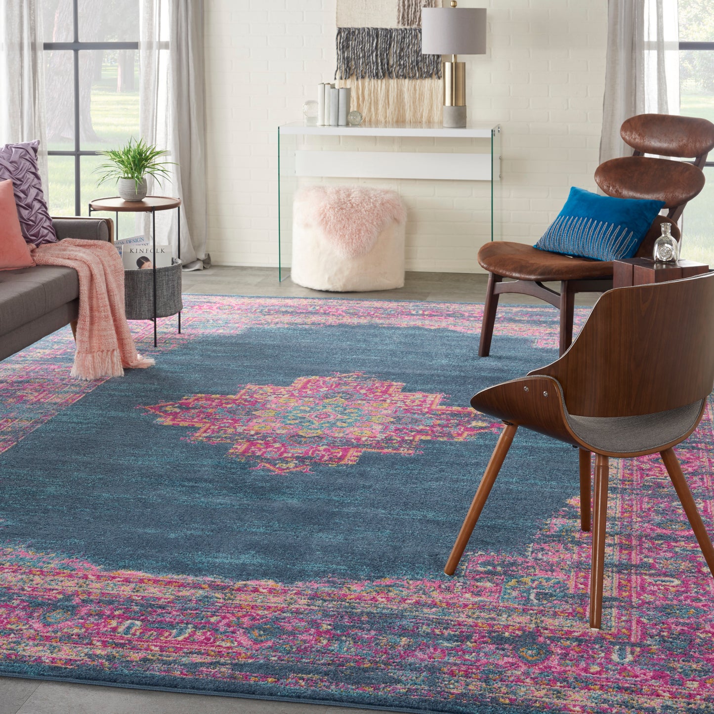 Nourison Home Passion  Blue  Transitional