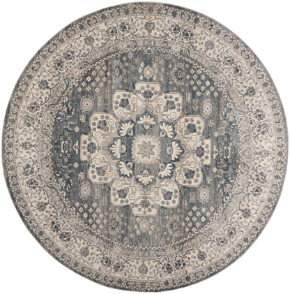 Nourison Home Quarry QUA07 Grey Ivory Transitional Power-loomed Rugs