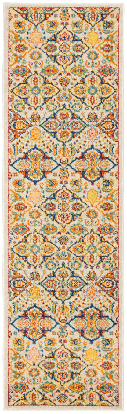 Nourison Home Allur ALR03 Ivory Multicolor Transitional Power-loomed Rug