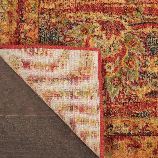 Nourison Home Jewel  Red  Traditional