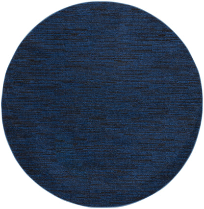 Nourison Home Nourison Essentials NRE01 Midnight Blue Contemporary Power-loomed Rug