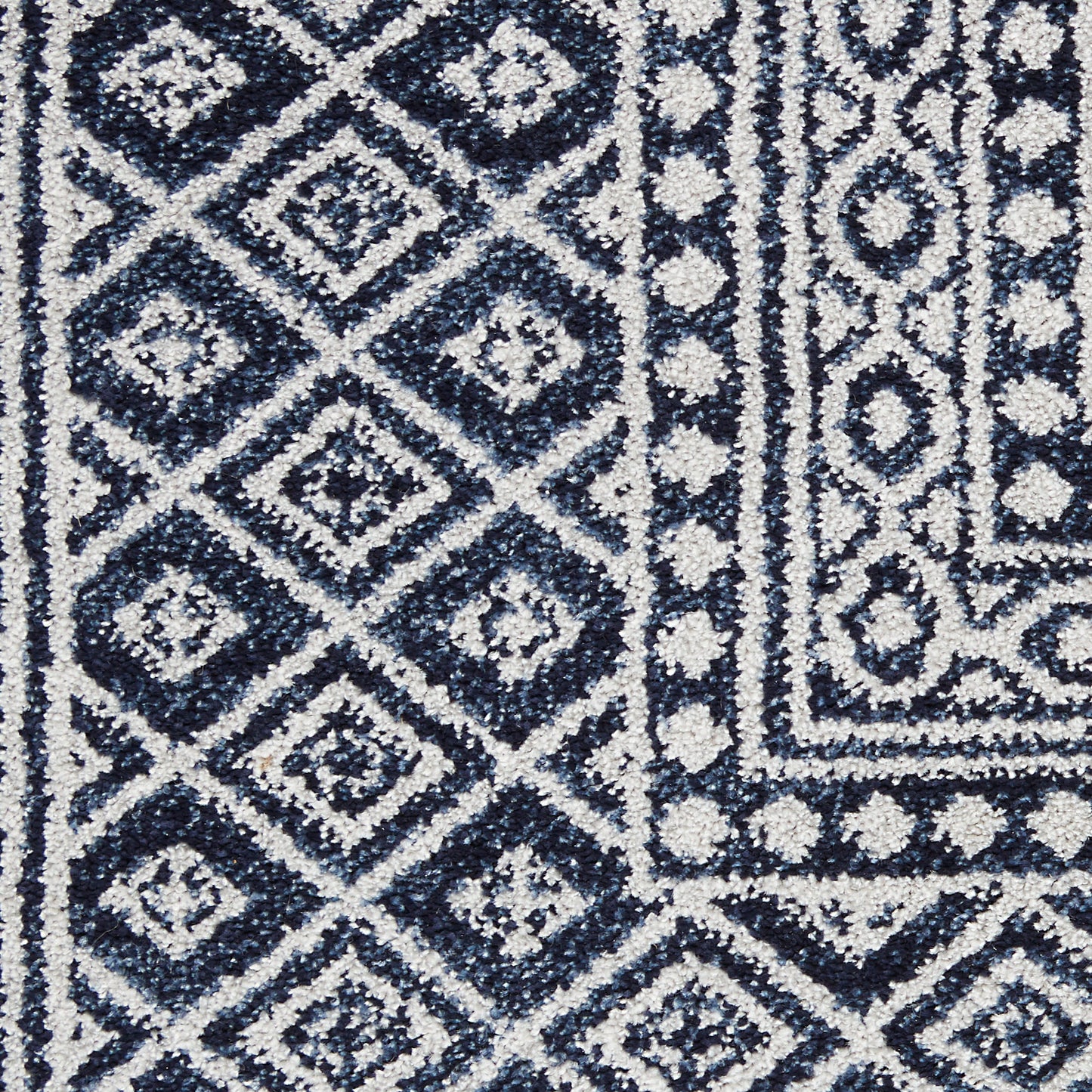 Nourison Home Palermo  Navy Grey  Contemporary