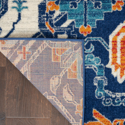 Nourison Home Passion  Blue Multicolor  Transitional