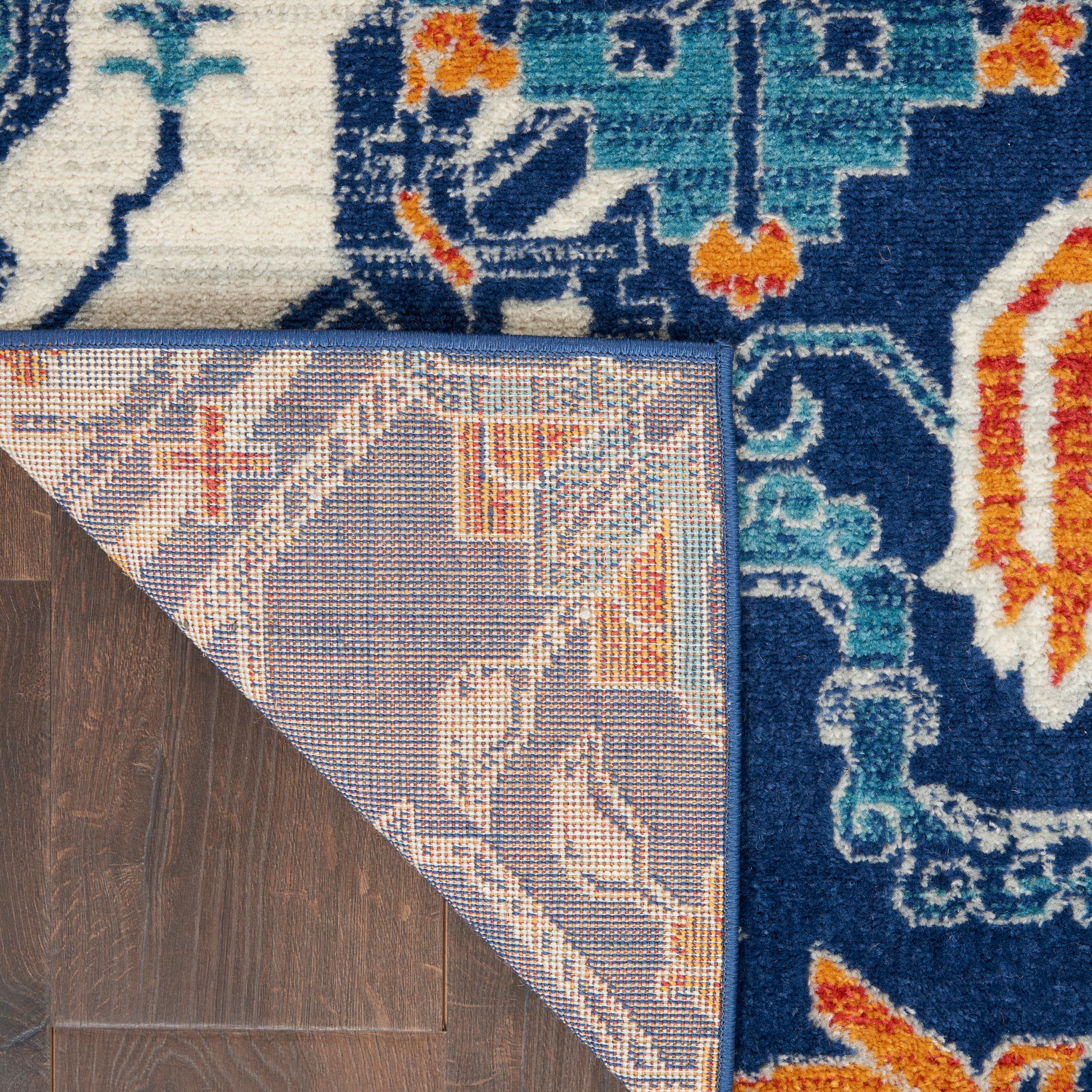 Nourison Home Passion  Blue Multicolor  Transitional