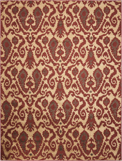 Nourison Home Kindred  Ivory Red  