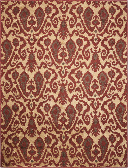 Nourison Home Kindred  Ivory Red  