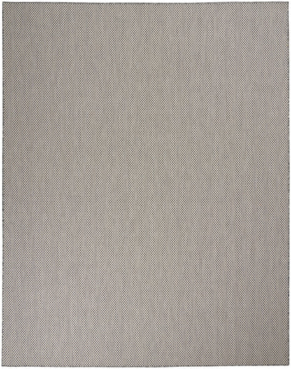 Nourison Home Courtyard COU01 Ivory Charcoal Contemporary Power-loomed Rug