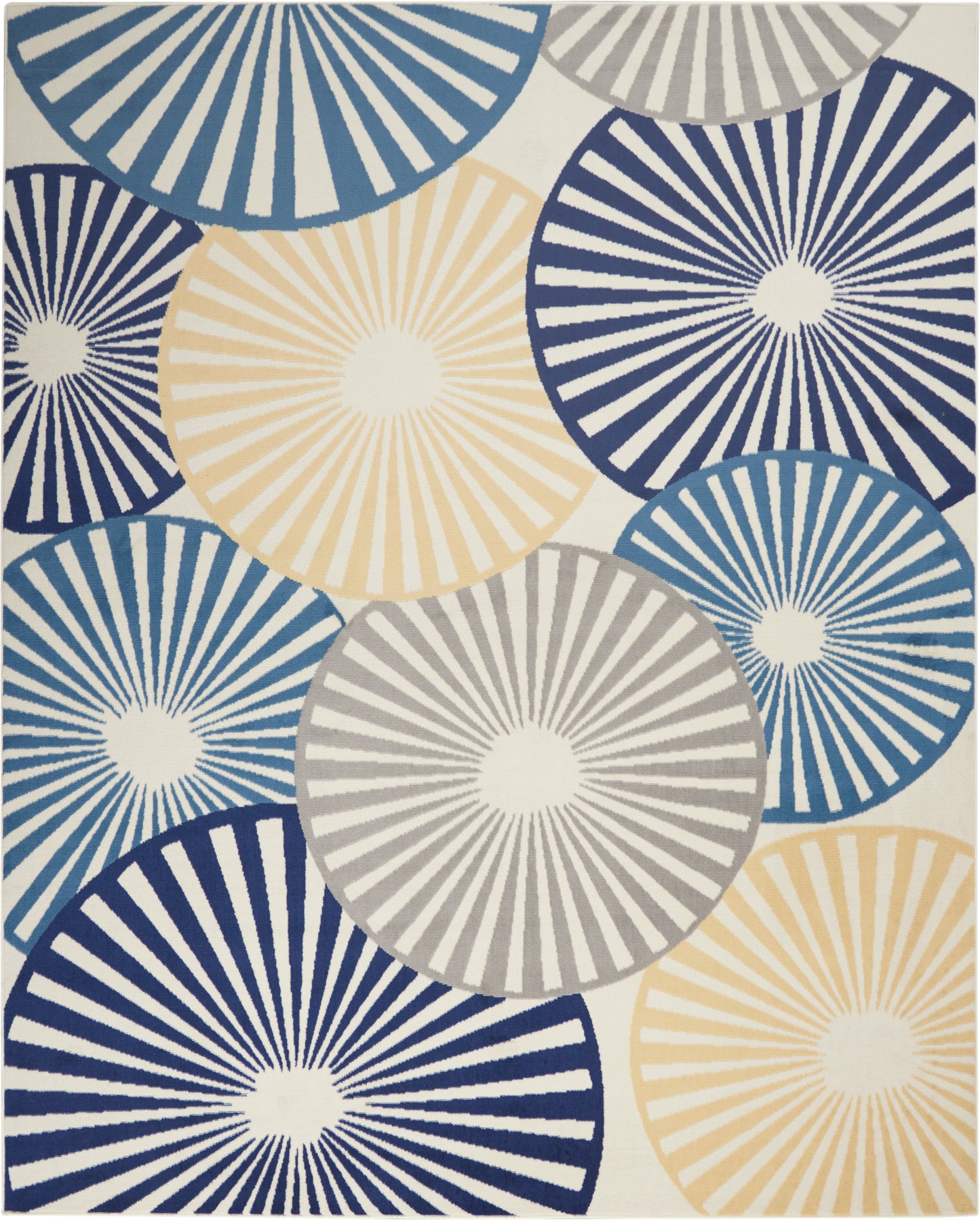 Nourison Home Grafix GRF20 White Contemporary Power-loomed Rug