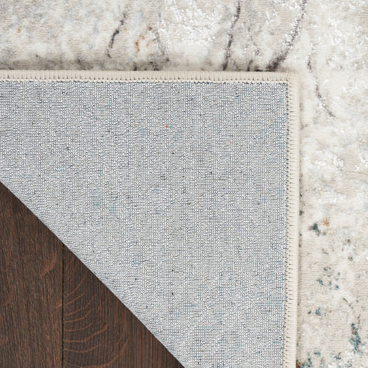 Nourison Home Glitz  Grey Multicolor  Contemporary