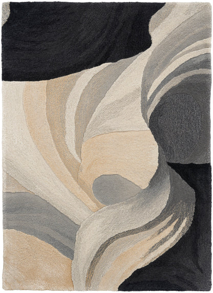 Nourison Home Prismatic PRS41 Ivory Black Contemporary Hand Tufted Rug