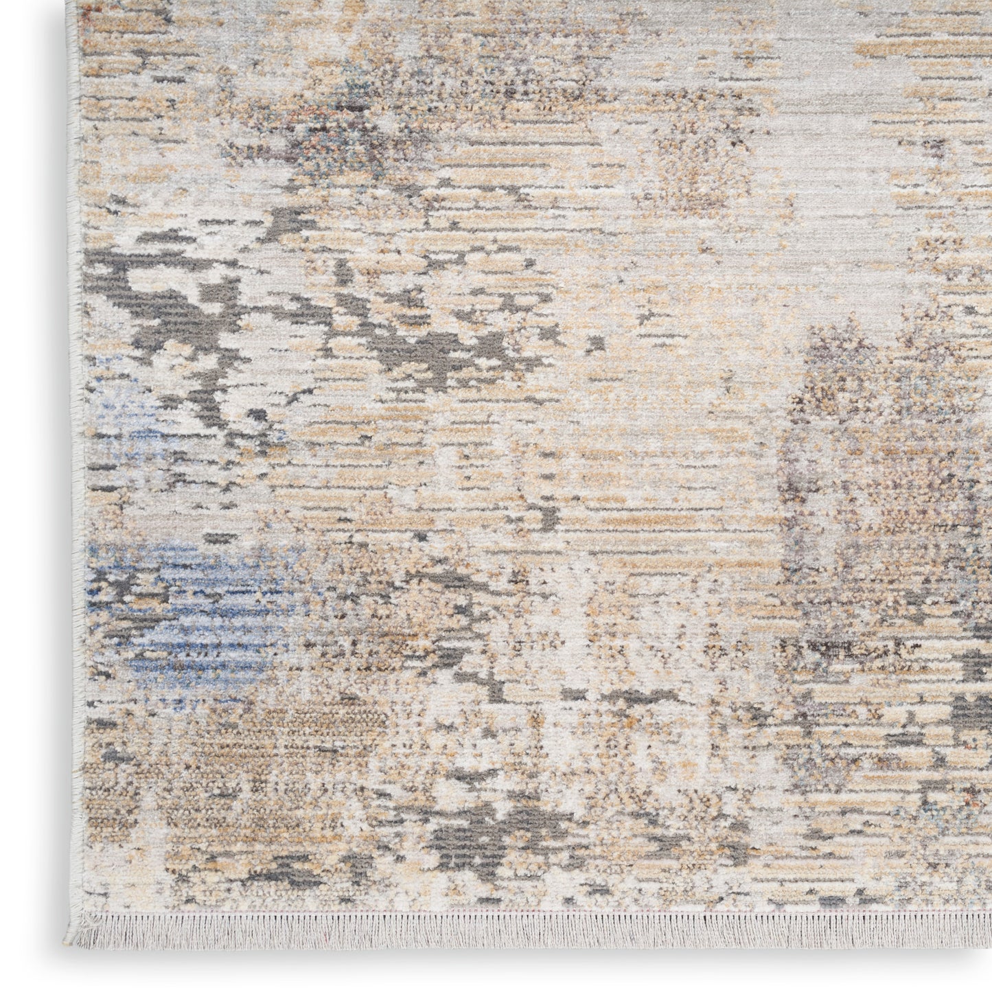 Nourison Home Abstract Hues  Beige Grey  Contemporary