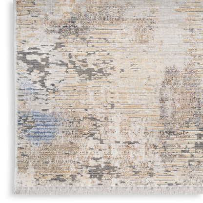 Nourison Home Abstract Hues  Beige Grey  Contemporary