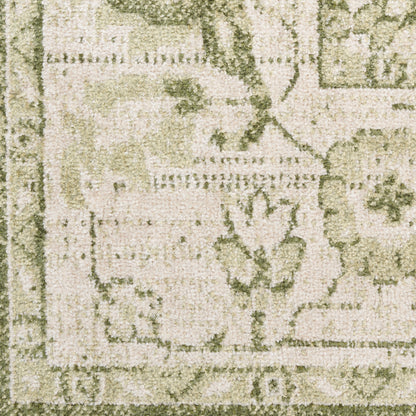 Nourison Home Astra Machine Washable  Ivory Green  Traditional