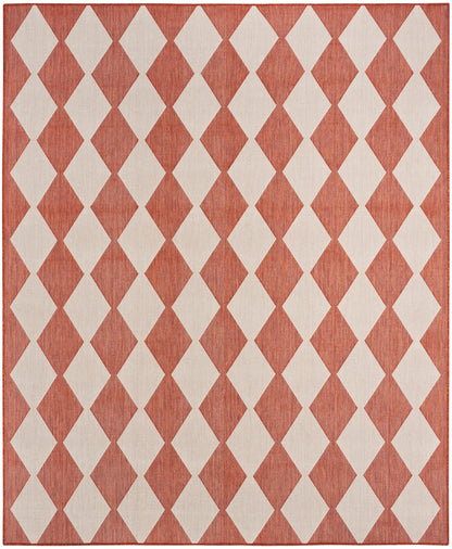 Nourison Home Positano POS04 Terracotta Contemporary Power-loomed Rug