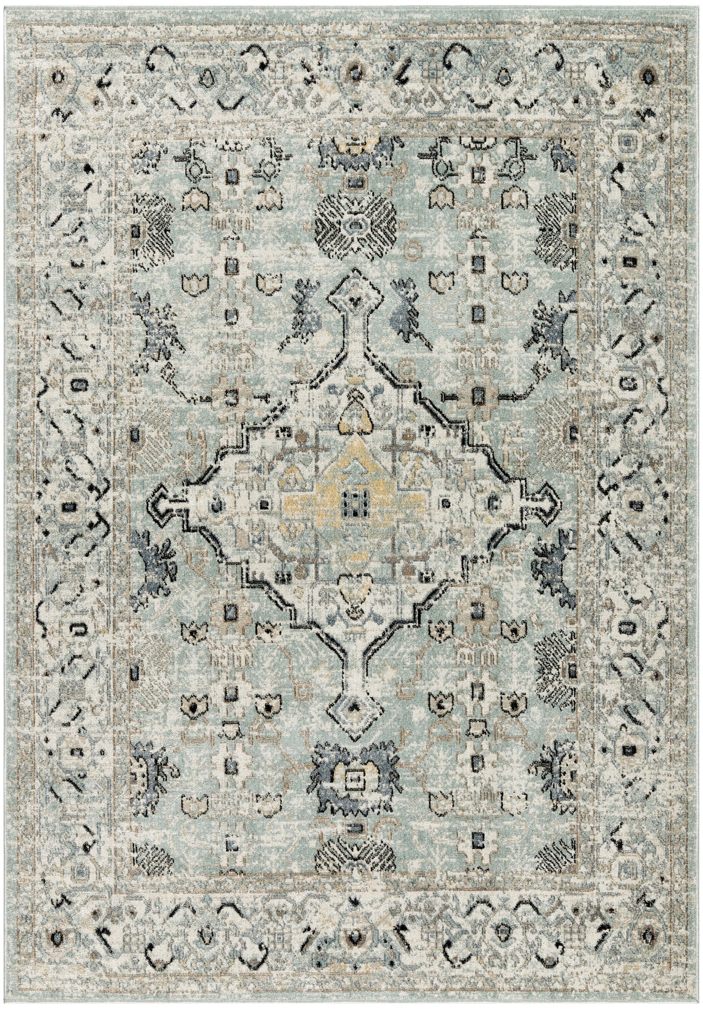 Nourison Home Washable Decor  Blue Taupe  Traditional