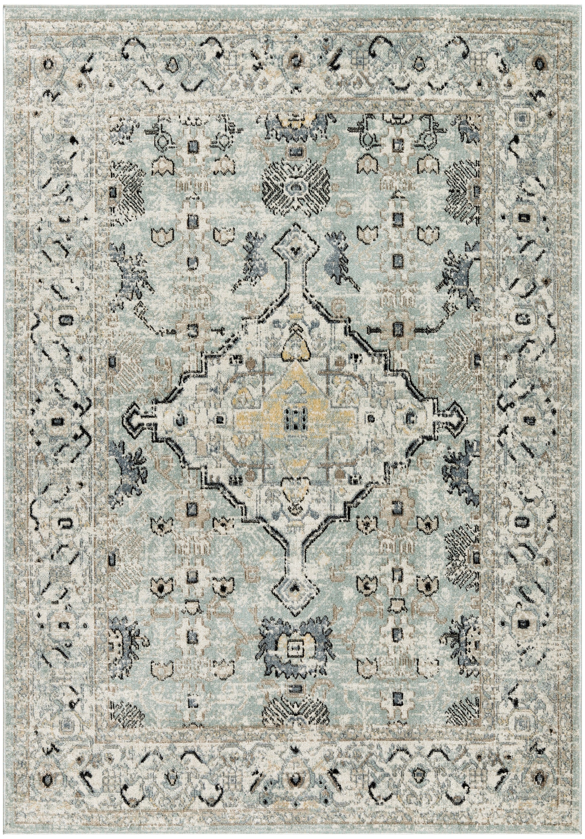 Nourison Home Washable Decor  Blue Taupe  Traditional