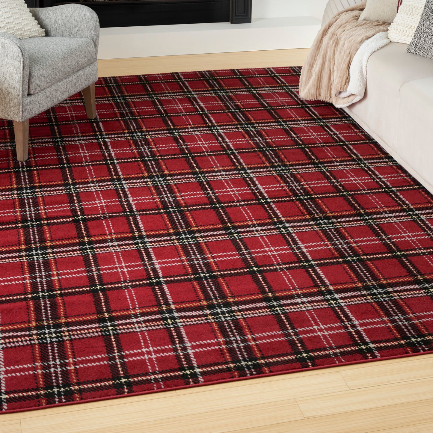 Nourison Home Grafix  Red  Contemporary