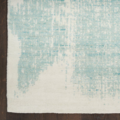 Nourison Home Harmony  Ivory Aqua  Contemporary