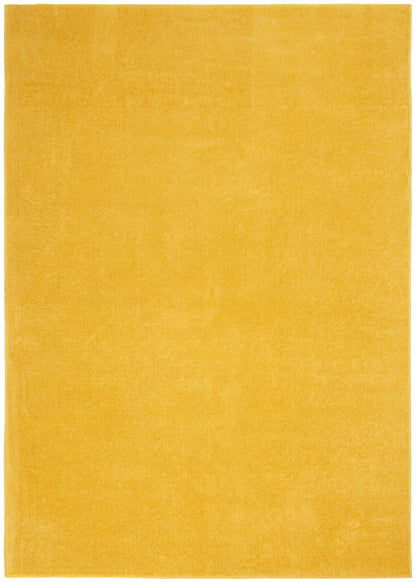 Nourison Home Nourison Essentials NRE01 Yellow Contemporary Power-loomed Rug