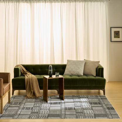 Nourison Home Nordic  Black Grey  Contemporary
