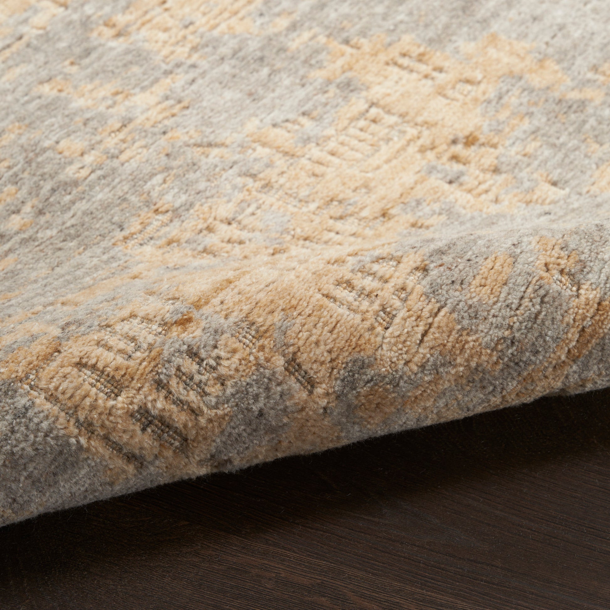 Nourison Home Harmony  Grey Gold  Contemporary