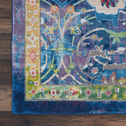 Nourison Home Ankara Global  Blue  Traditional