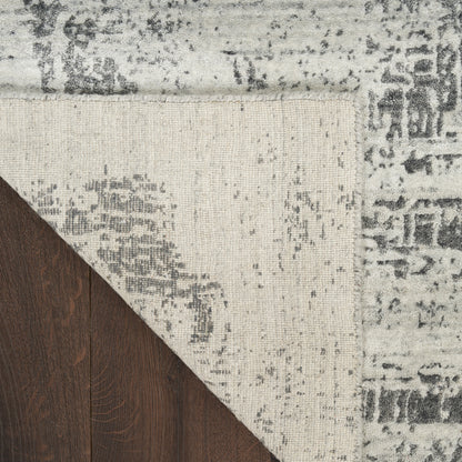 Nourison Home Harmony  Ivory Charcoal  Contemporary