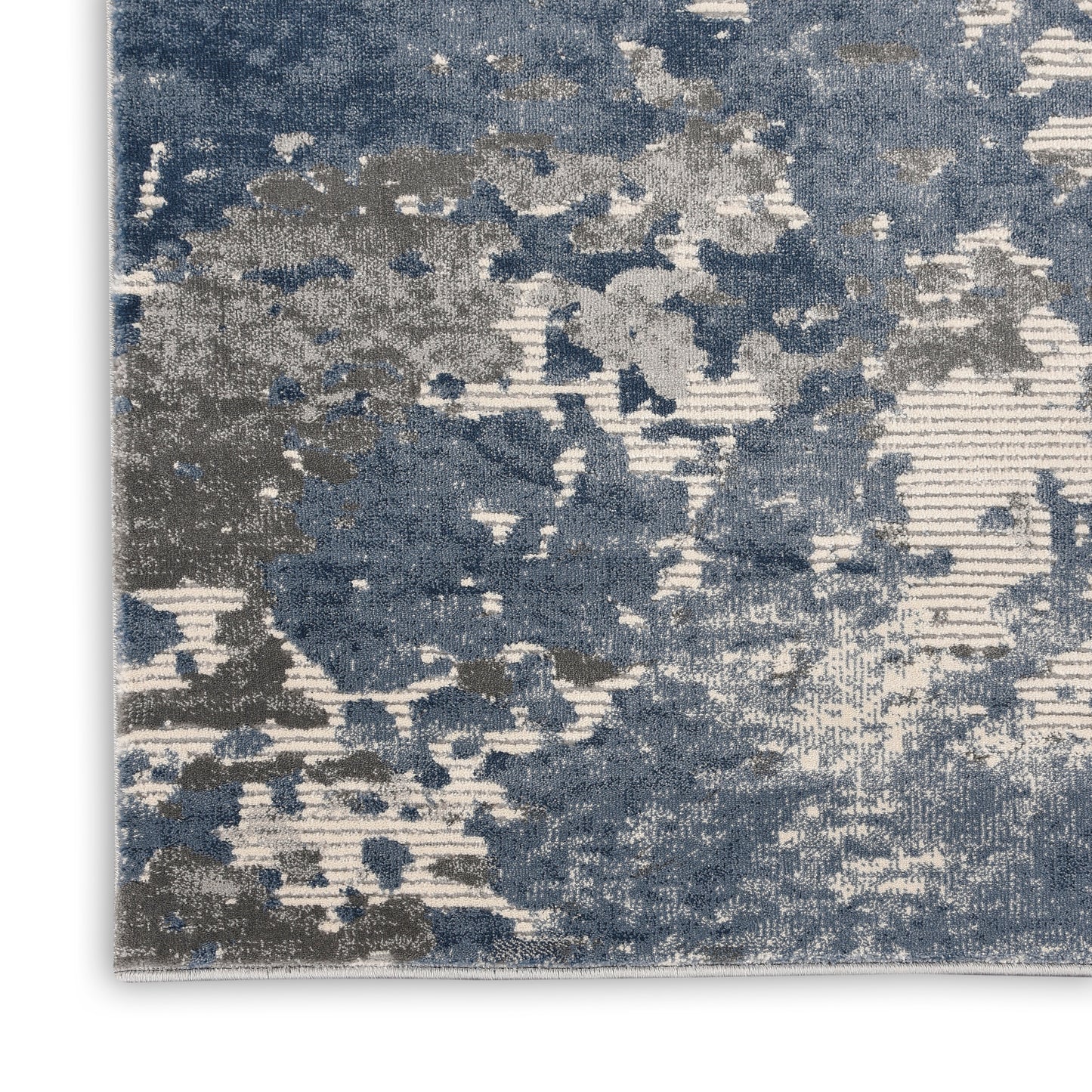 Nourison Home Rustic Textures  Grey Blue  Contemporary